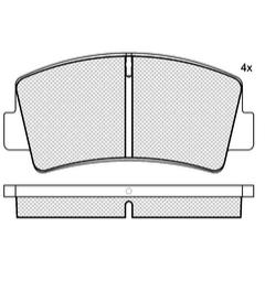 Pastillas de Freno (0139) (108MM) MAZDA   RX 7   (79/82)