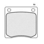 Pastillas de Freno (0045)(57MM) HONDA DATSUN 120 A / HONDA CIVIC (77/82)