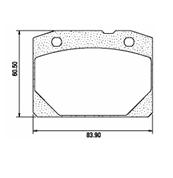Pastillas de Freno (0105) (83MM) LADA LAIKA (AUTO)   90/94