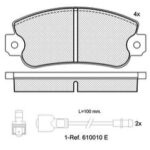 Pastillas de Freno (0205) (109MM) SEAT MARBELLA  (90/94)