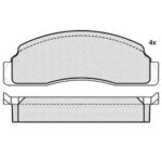 Pastillas de Freno (0278) (108MM) FORD FIESTA (MOD. VIEJO)  (76/83)