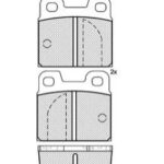 Pastillas de Freno (0012) (56MM) ALFA ROMEO ALFETA GT- GIULIETA GTV6/ PORS