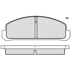 Pastillas de Freno (0263) (108MM) MITSUBISHI COLT (02/..)