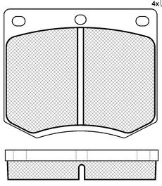 Pastillas de Freno (0295) (78MM) FORD TAUNUS ' 75 (CHICA)