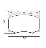 Pastillas de Freno (0291) (98MM) FORD TAUNUS (GRANDE)/ VW KOMBI (66/94)