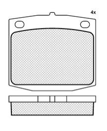 Pastillas de Freno (0265) (63MM) DATSUN 180 B (79/82)