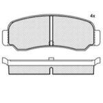 Pastillas de Freno (0148) (98MM) MITSUBISHI LANCER TRASERA (79/82)