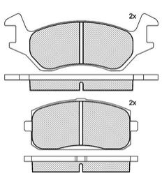 Pastillas de Freno (0236) (132MM) TOYOTA TERCEL  (79/85)