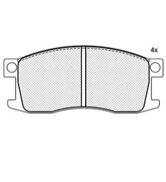 Pastillas de Freno (0079) (111MM) HONDA PRELUDE-CIVIC