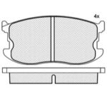 Pastillas de Freno (0125) (95MM) FORD LASER/ ISUZU GEMINI/ MAZDA 323 (79/82)