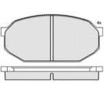 Pastillas de Freno (0227) (115MM) TOYOTA PICK UP-CRESSIDA/ MITSUBISHI SAPPORO (