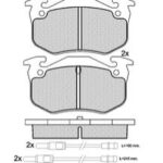 Pastillas de Freno (0354) (105MM) CITROEN BX (TODOS) DEL / RENAULT (82/96) TRAS