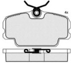 Pastillas de Freno (0119) (94MM) BMW SERIE 3-320-324/ MERCEDES BENZ 190E/