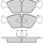 Pastillas de Freno (0022) (128MM) BMW SERIE 5 518-535 SERIE 6 625-635 /FERRARI