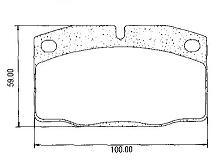 Pastillas de Freno (0174) (99MM) DAEWOO ESPERO / CHEVROLET OMEGA, CORSA, VECTRA