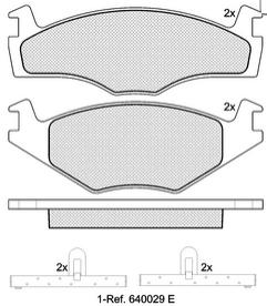 Pastillas de Freno (0204) (137MM) SEAT IBIZA  1800 (90/94)