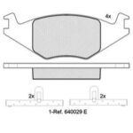 Pastillas de Freno (0203) (137MM) SEAT CORDOBA 1400-IBIZA 1300 (90/94)