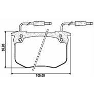 Pastillas de Freno (0296) (105MM) PEUGEOT 504-505 (82/93)- PICK-UP T4B/T5B (90/
