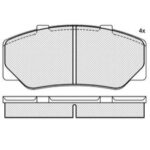 Pastillas de Freno (0245) (114MM)  VOLVO 740-760-780  (82/90)