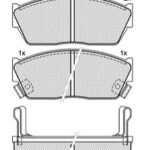 Pastillas de Freno (0580)(107MM) HONDA ACCORD 1.6 -CIVIC 1.5 (77/...)