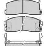 Pastillas de Freno (0812)(108MM) HONDA ACCORD I 1.6 81-83