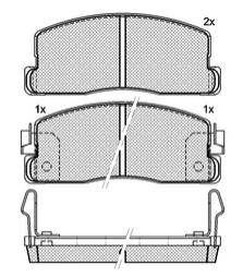 Pastillas de Freno (0812)(108MM) HONDA ACCORD I 1.6 81-83