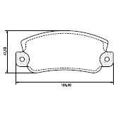 Pastillas de Freno (0294) (108MM) FIAT 128 - 147 - S. EUROPA - SPAZIO - FIORINO