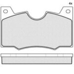 Pastillas de Freno (0466)(107MM) LANCIA FLAVIA