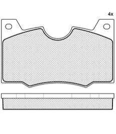 Pastillas de Freno (0466)(107MM) LANCIA FLAVIA