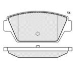 Pastillas de Freno (0145) (97MM) MITSUBISHI ECLIPSE TRASERA  (90/94)
