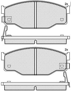 Pastillas de Freno (0272) (111MM) ISUZU GEMINI- IMPULSE- PIAZZO (83/89)