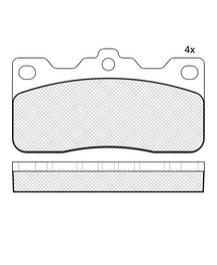 Pastillas de Freno (0228) (92MM) TOYOTA CROWN TRASERA (79/82)