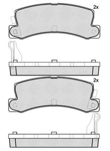 Pastillas de Freno (0223) (107MM) TOYOTA CAMRY-CELICA-COROLLA/LEXUS TRASERA