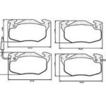 Pastillas de Freno (0192) (104MM)RENAULT 19 - R9 - CLIO / PEUGEOT 205, 306, 405