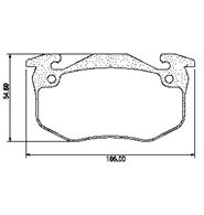 Pastillas de Freno (0262) (105MM) RENAULT R-18 DIESEL, TWINGOO, EXPRESS