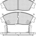 Pastillas de Freno (0081) (132MM) HONDA CIVIC-SHUTTLE-CRX-PRELUDE/HYUNDAI (