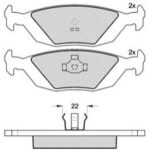 Pastillas de Freno (0813)(125MM) SAAB 900/9000 (86/ ..)TRASERA