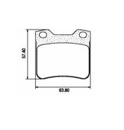 Pastillas de Freno (0189) (63MM) M. BENZ VIANO-VITO/PEUGEOT 406/605 TRSERA(90/