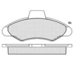 Pastillas de Freno (0271) (131MM) FORD ESCORT (IMPORT) - ORION (90/94)