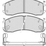 Pastillas de Freno (0128) (129MM) FORD PROBE 2.2- 3.8I / MAZDA 626 (89/94)