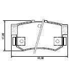 Pastillas de Freno (0083) (88MM) HONDA ACCORD/ ROVER/ISUZU  (90/96)