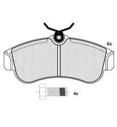 Pastillas de Freno (0700)(129MM) NISSAN PRIMERA 1.6-2.0I 16V RODADO 14"