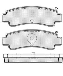 Pastillas de Freno (0162) (98MM) NISSAN NX  (90/94)