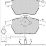 Pastillas de Freno (0698)(156MM) AUDI A4 A6 QUATRRO 2.2 DELANTERA (97/..)