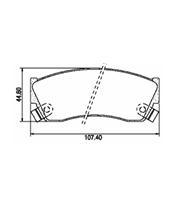 Pastillas de Freno (0267) (107MM) SUZUKI ALTO-GL- SWIFT (AMERICANO)