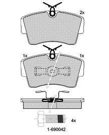 Pastillas de Freno (0177) (111MM) CHEVROLET OMEGA 3.0 I-24V  (85/90)