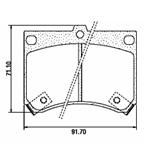 Pastillas de Freno (0136)(101MM) MAZDA  MX-3