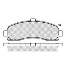 Pastillas de Freno (0690)(121MM) NISSAN MICRA 1.0-1.3 16V (98/..)