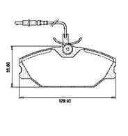 Pastillas de Freno (0283) (130MM) RENAULT LAGUNA-MEGANE-SCENIC/ PEUGEOT 306