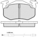 Pastillas de Freno (0453)(105MM) PEUGEOT 306 / RENAULT LAGUNA-MEGANE-SAFRANE